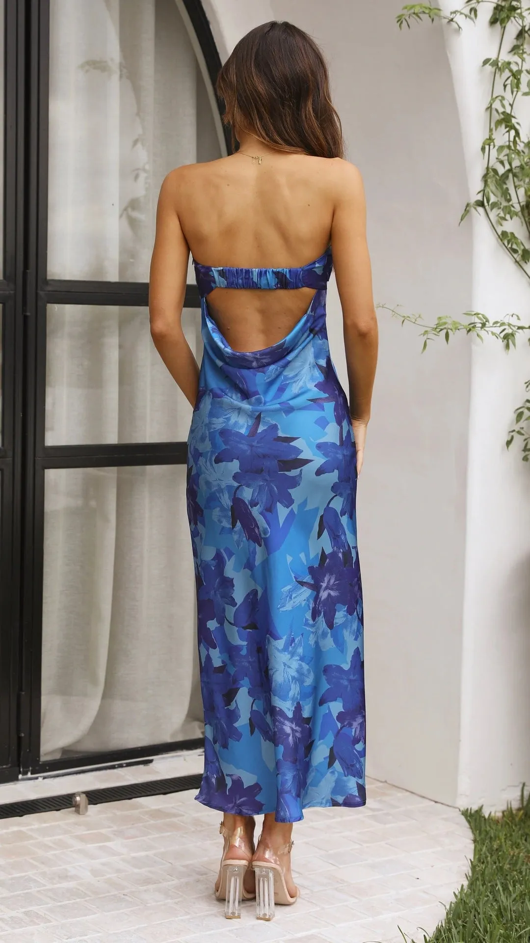 Julia's Floral Print Midi Dress