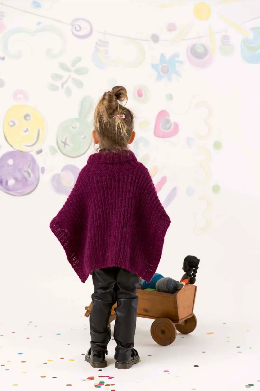 Kid's Poncho | Lang Yarns Malou Light & Knitting Pattern (240-01)