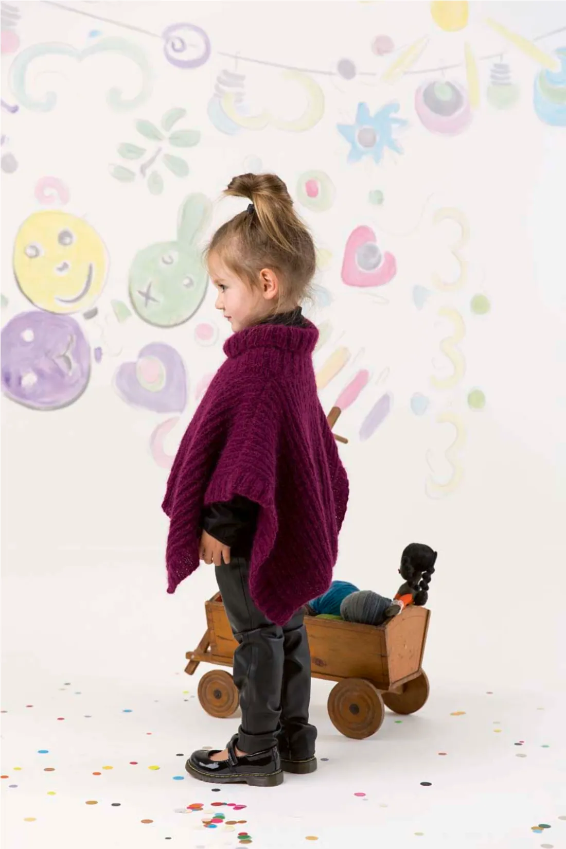 Kid's Poncho | Lang Yarns Malou Light & Knitting Pattern (240-01)