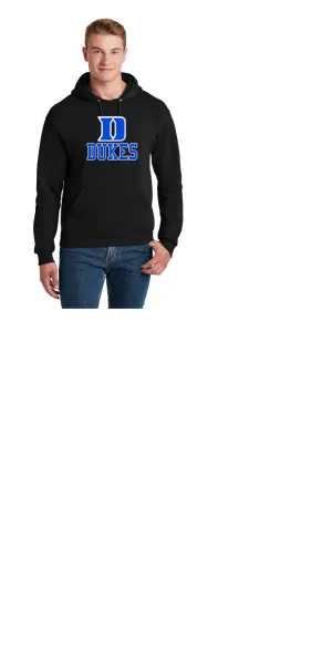 LADY DUKES UNISEX HOODIE BLACK OR ROYAL