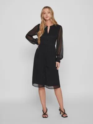 LIA MIDI DRESS (BLACK)