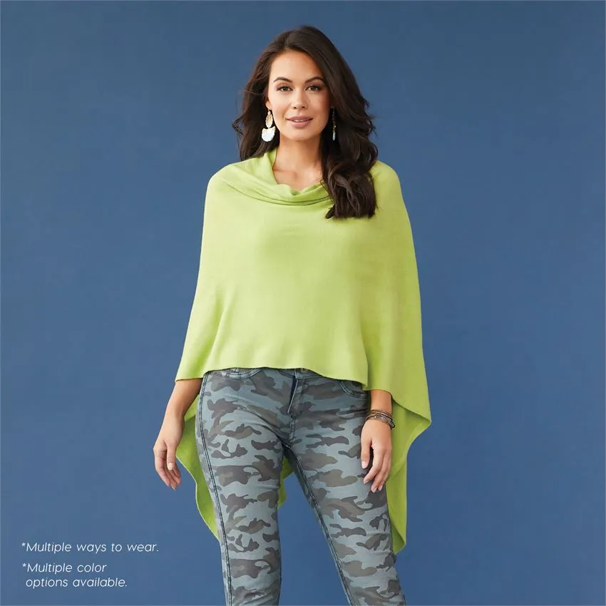 Lightweight Poncho - White