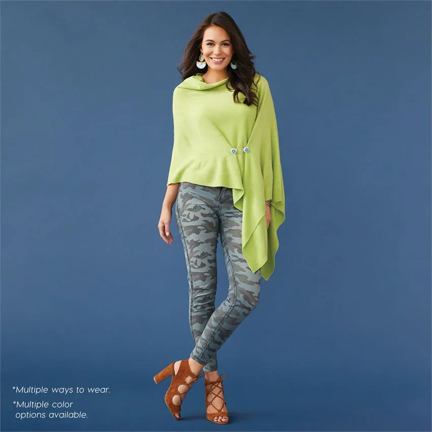 Lightweight Poncho - White