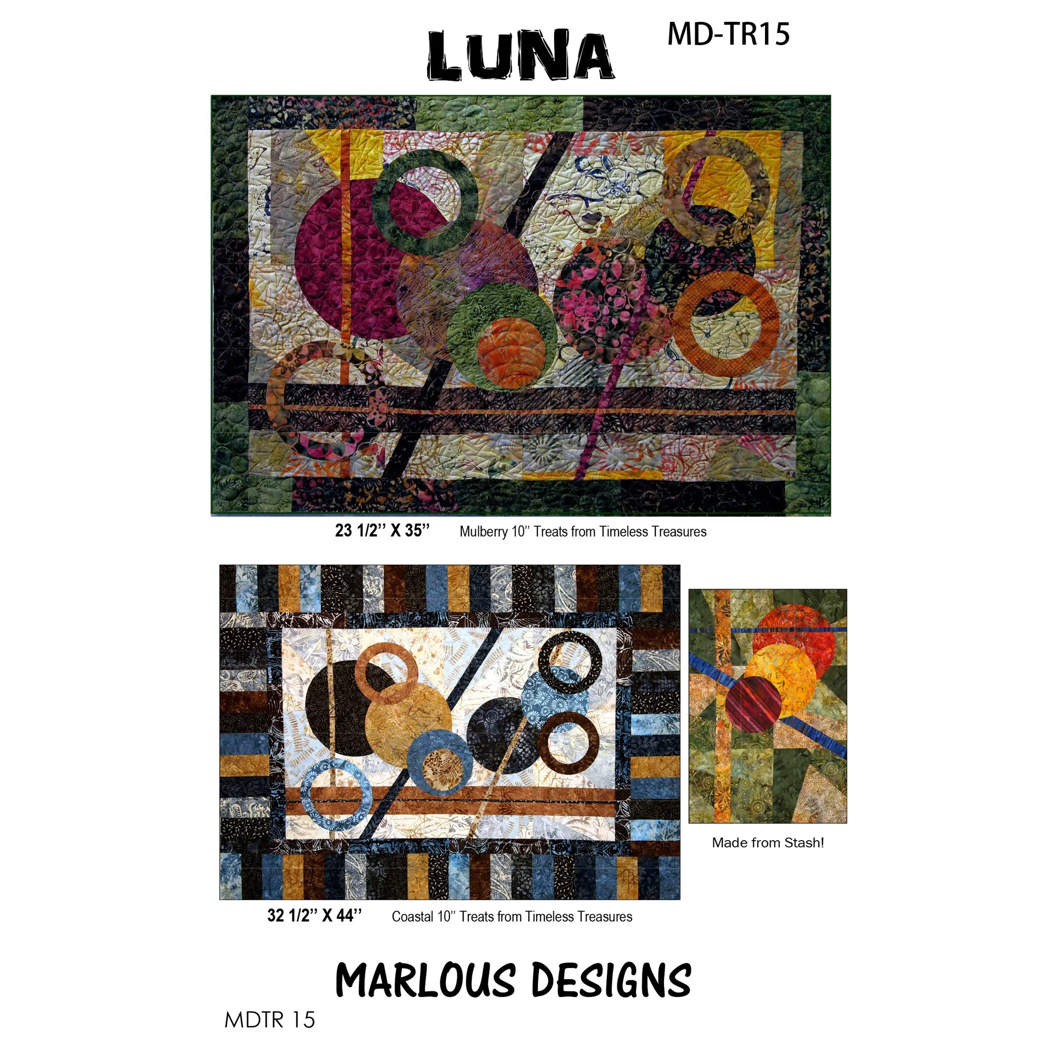 Luna Quilt MD-TR15e - Downloadable Pattern