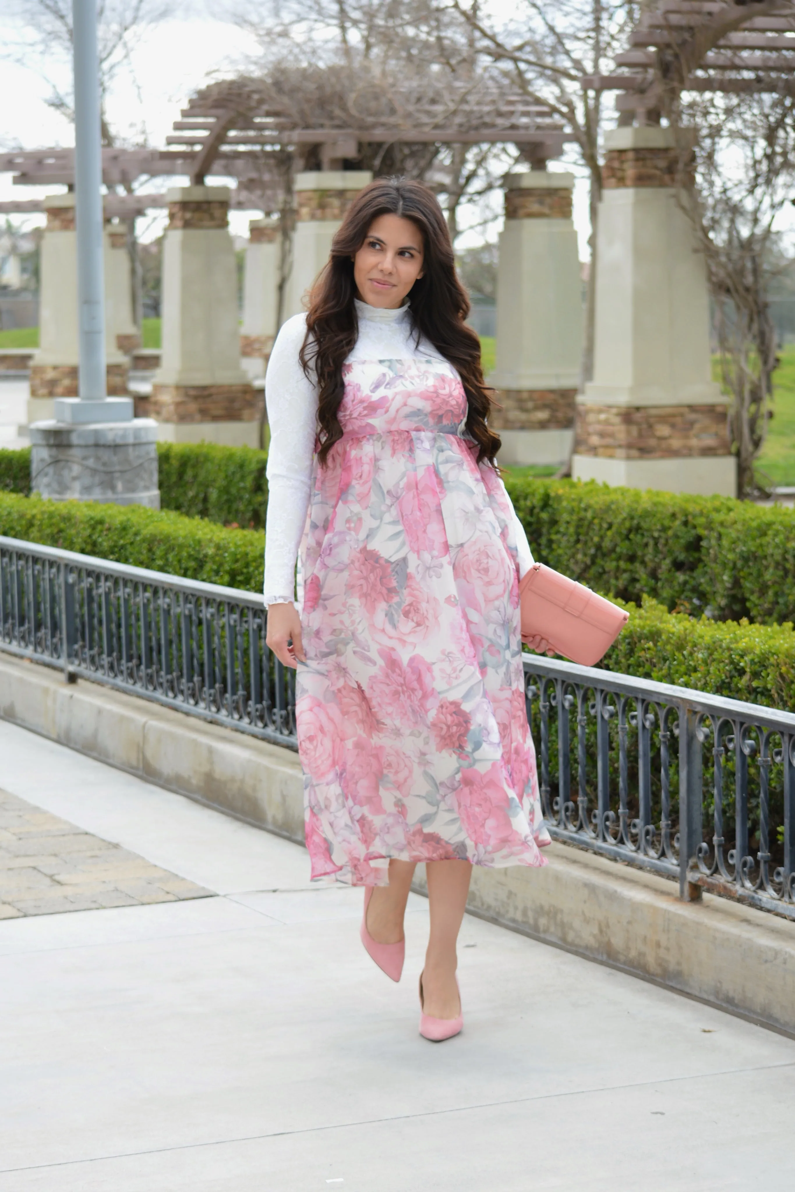Margot Floral Midi Dress