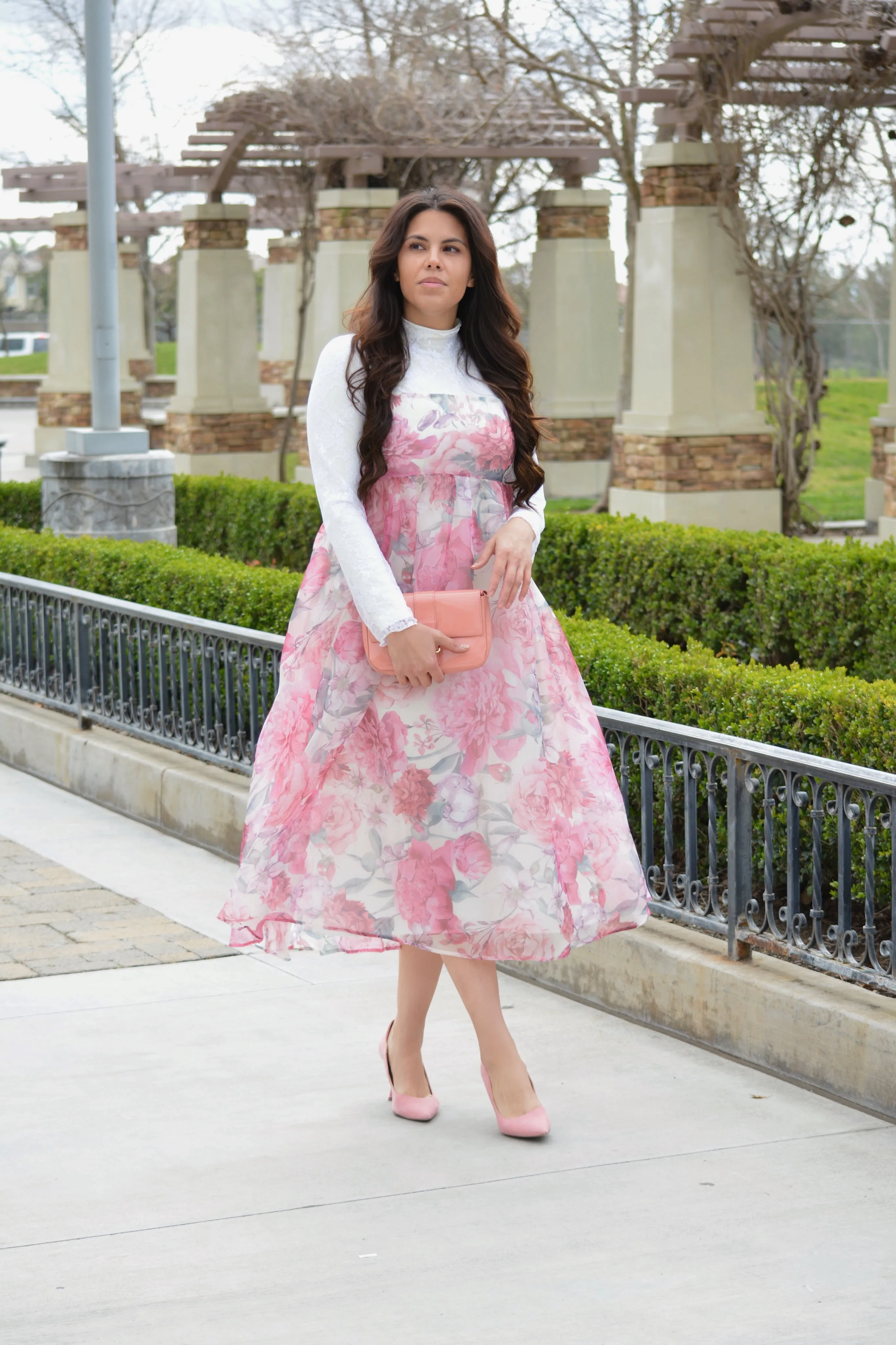 Margot Floral Midi Dress