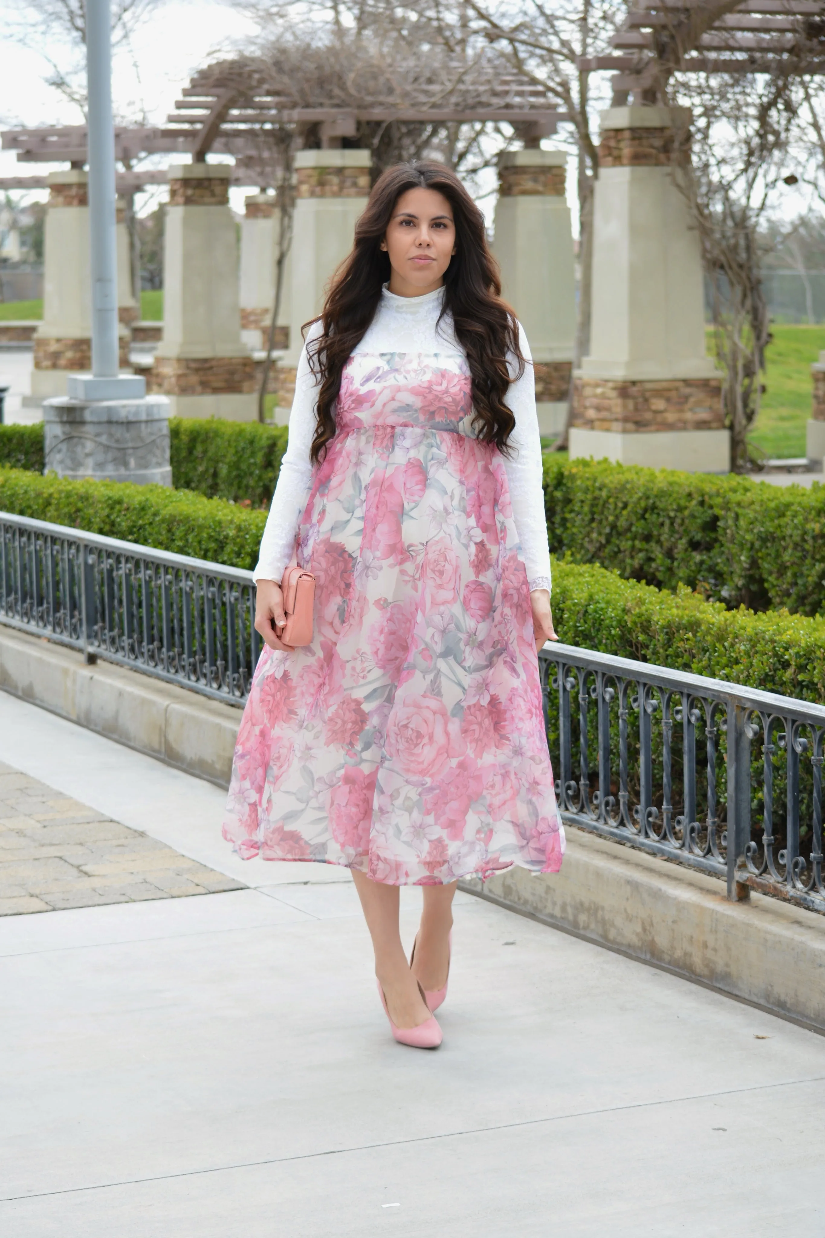 Margot Floral Midi Dress
