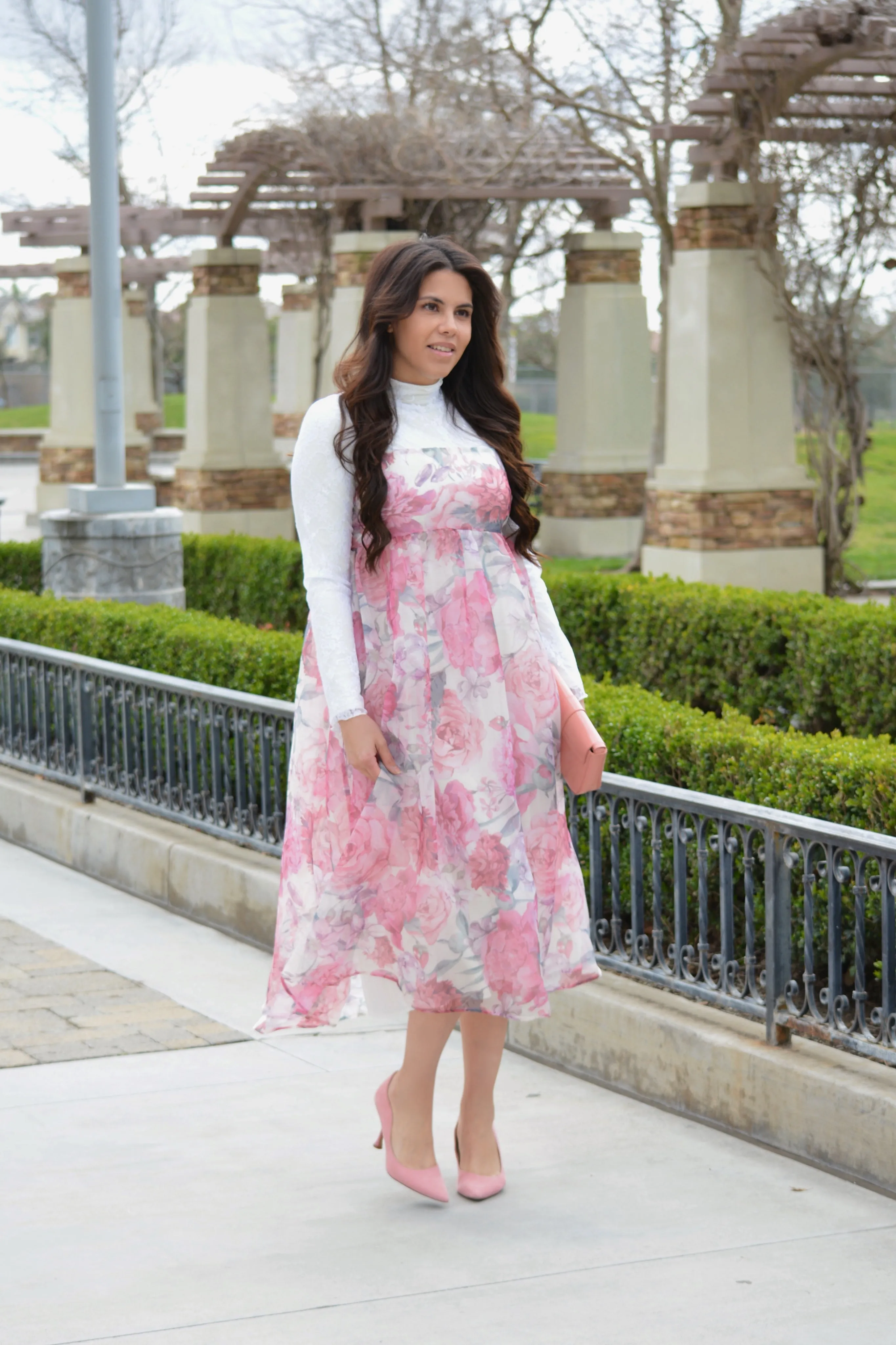 Margot Floral Midi Dress
