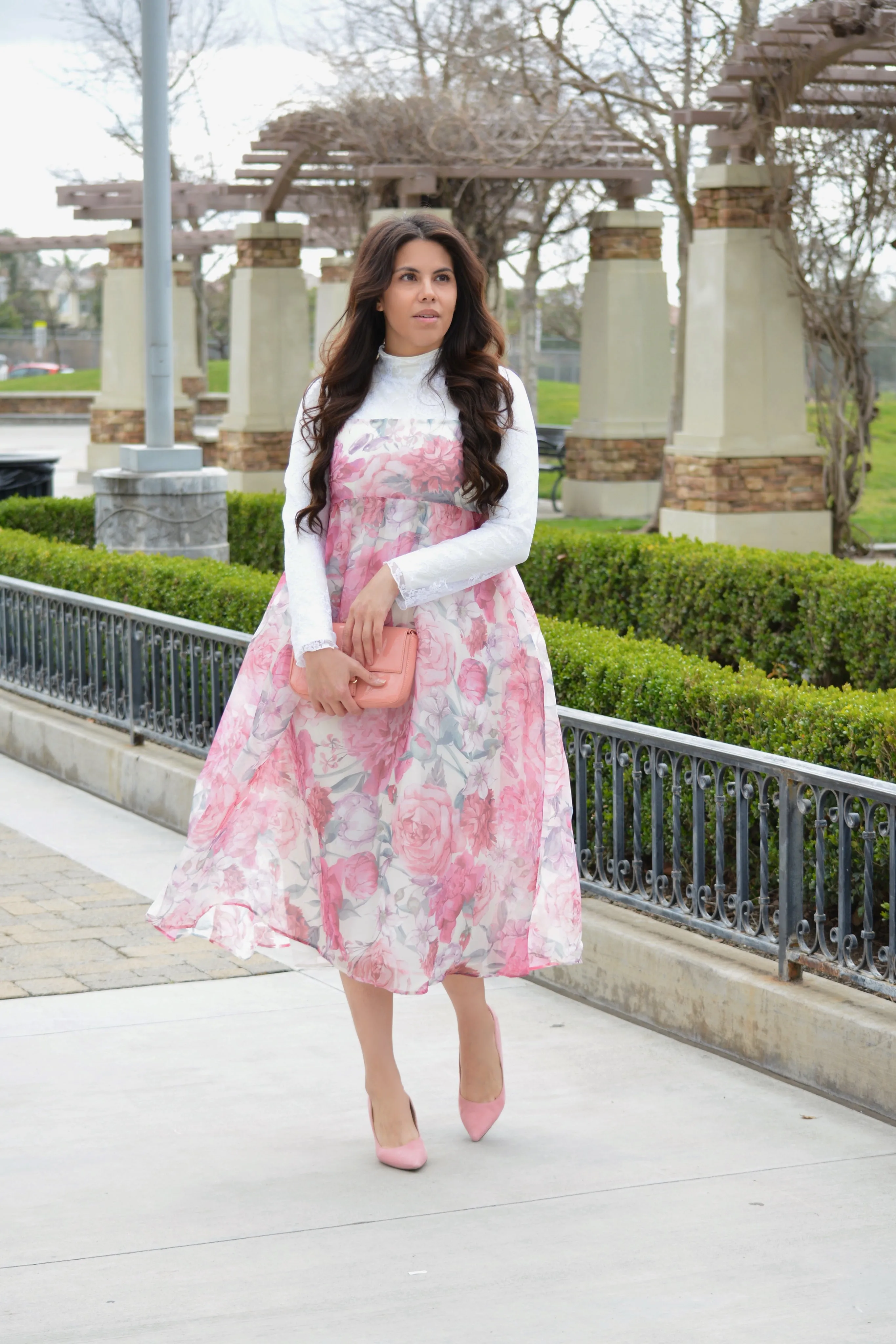 Margot Floral Midi Dress