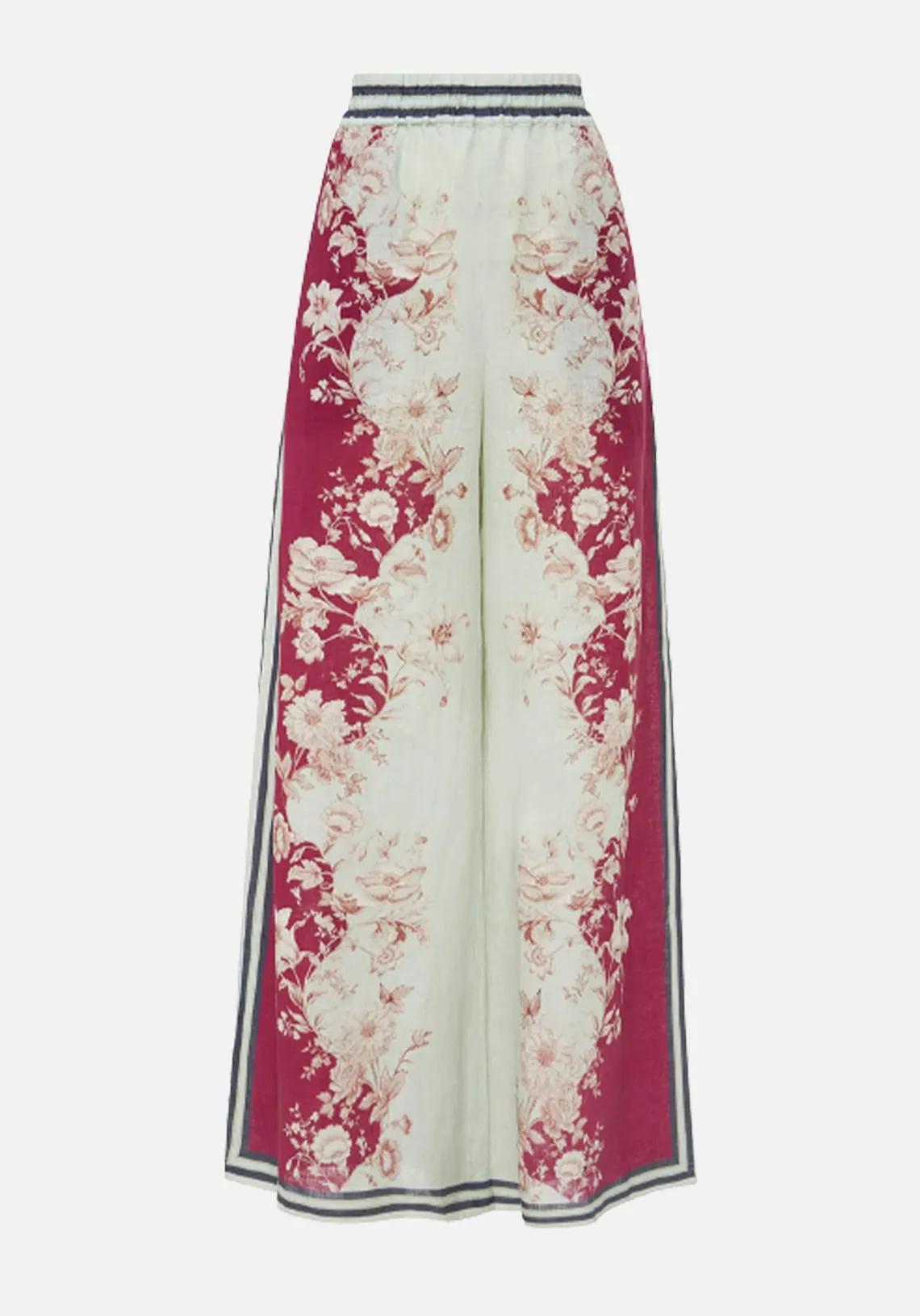 MARLOW PANT BURGUNDY PAISLEY
