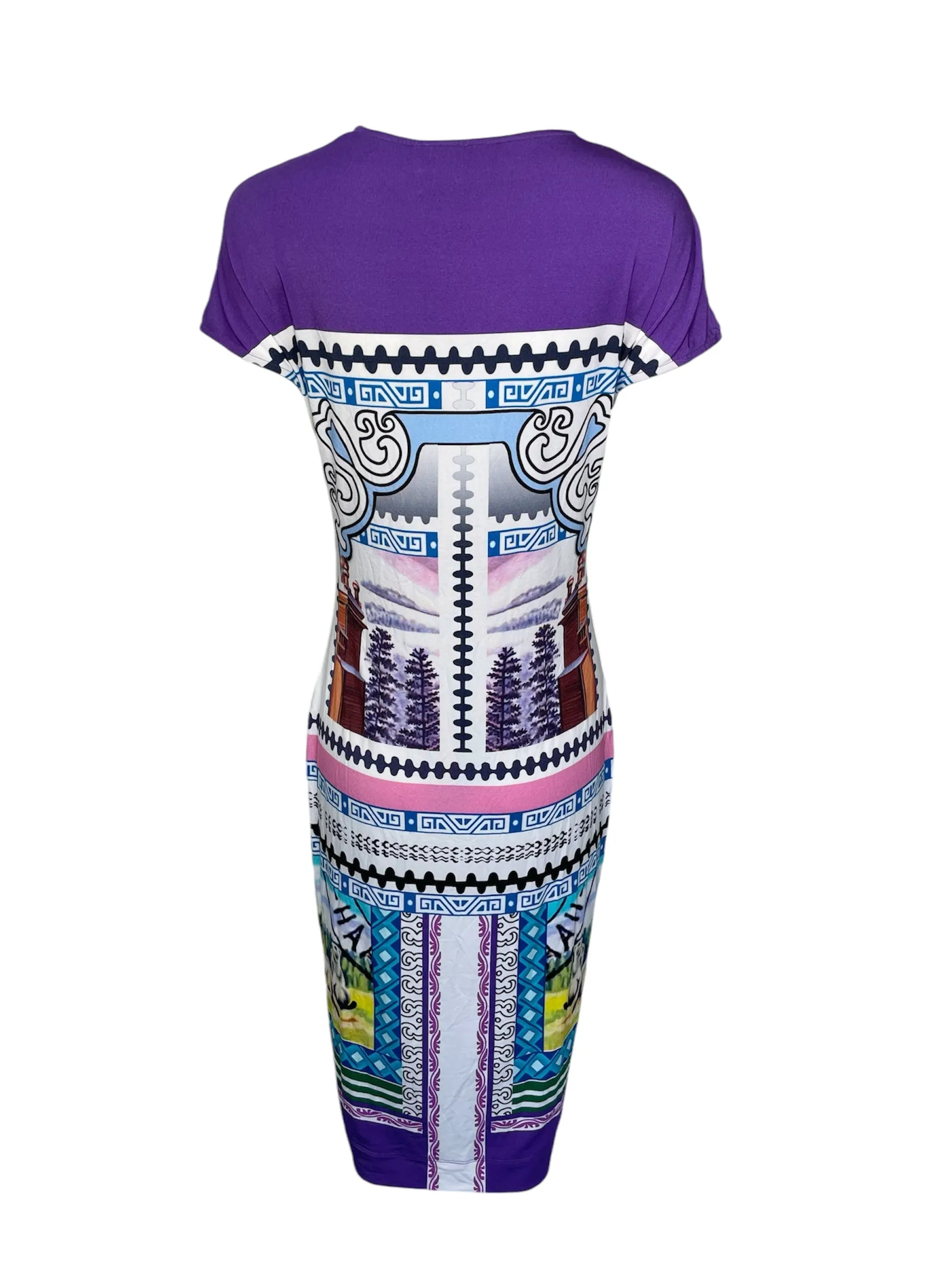 Mary Katrantzou 2010s Digital Print Tee Shirt Dress, NWT