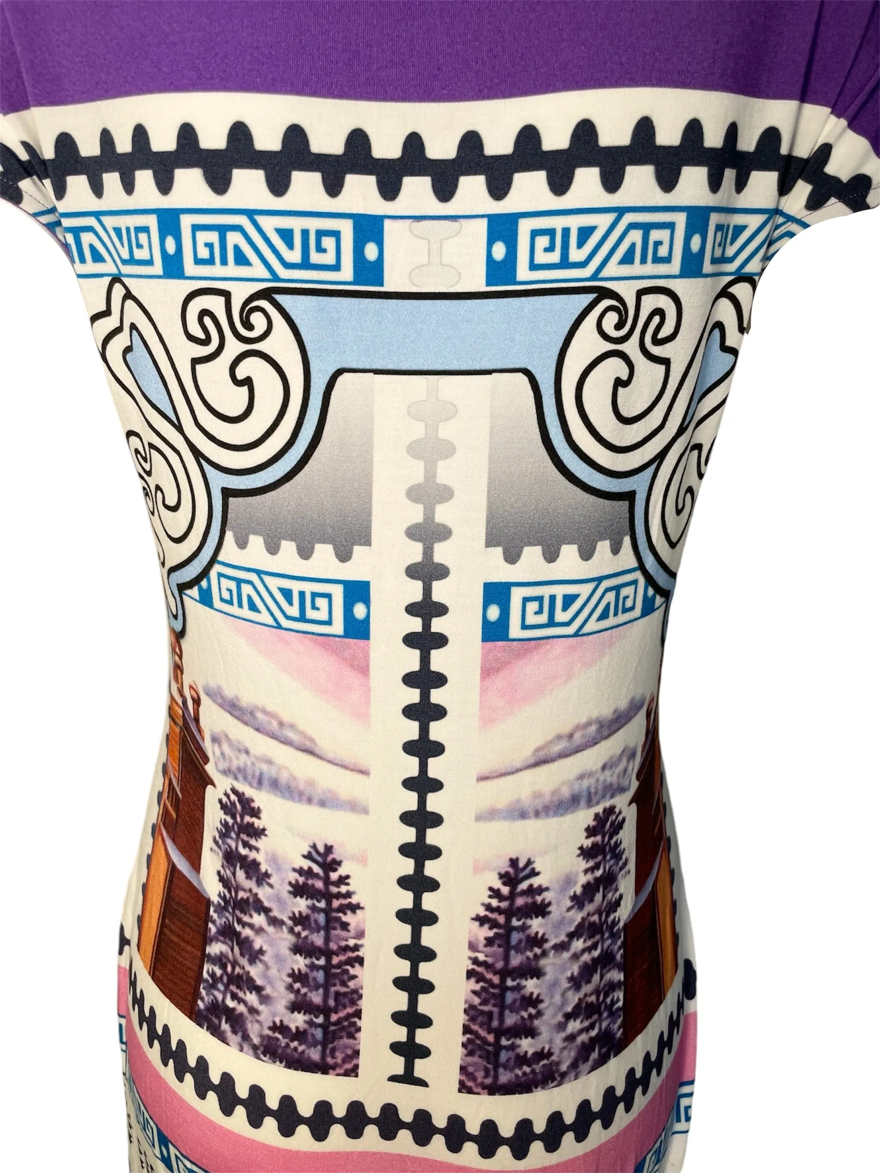 Mary Katrantzou 2010s Digital Print Tee Shirt Dress, NWT
