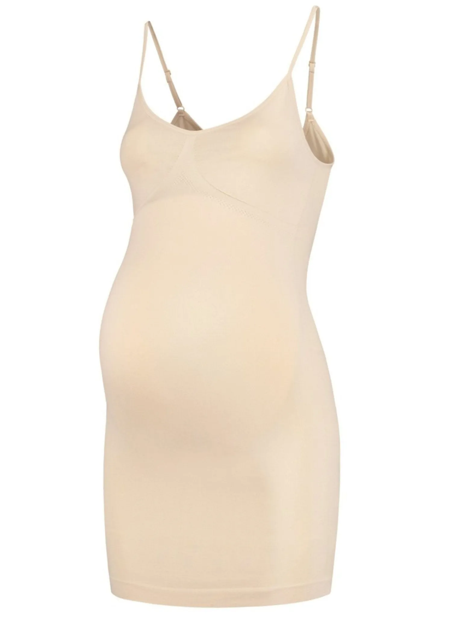 Maternity Slip Dress - Nude