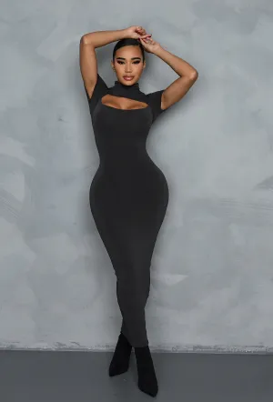 Matte Basix Cut It Out Short Sleeve Ultra Midi - Steel