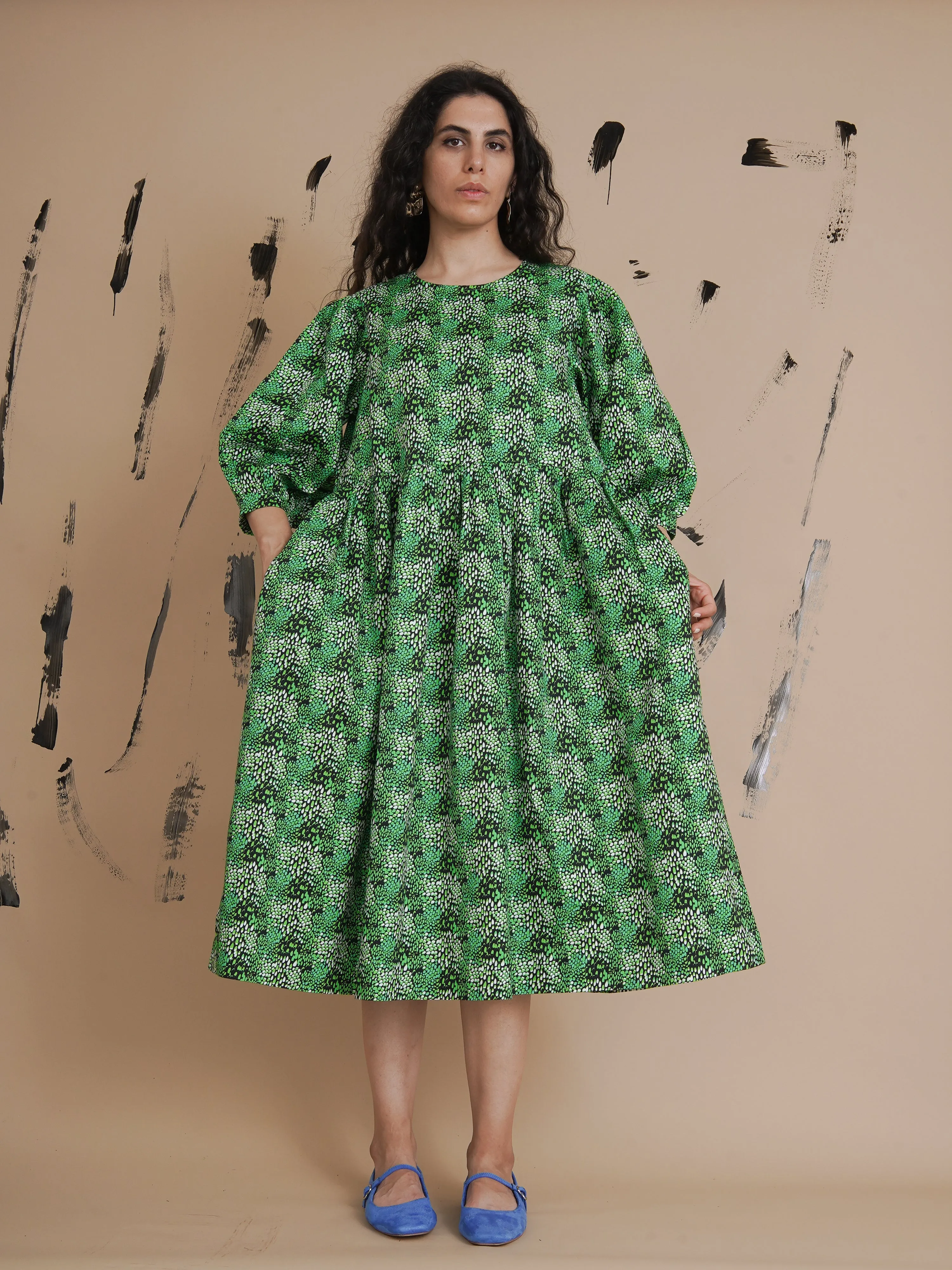 Megan Green Oversized Dress