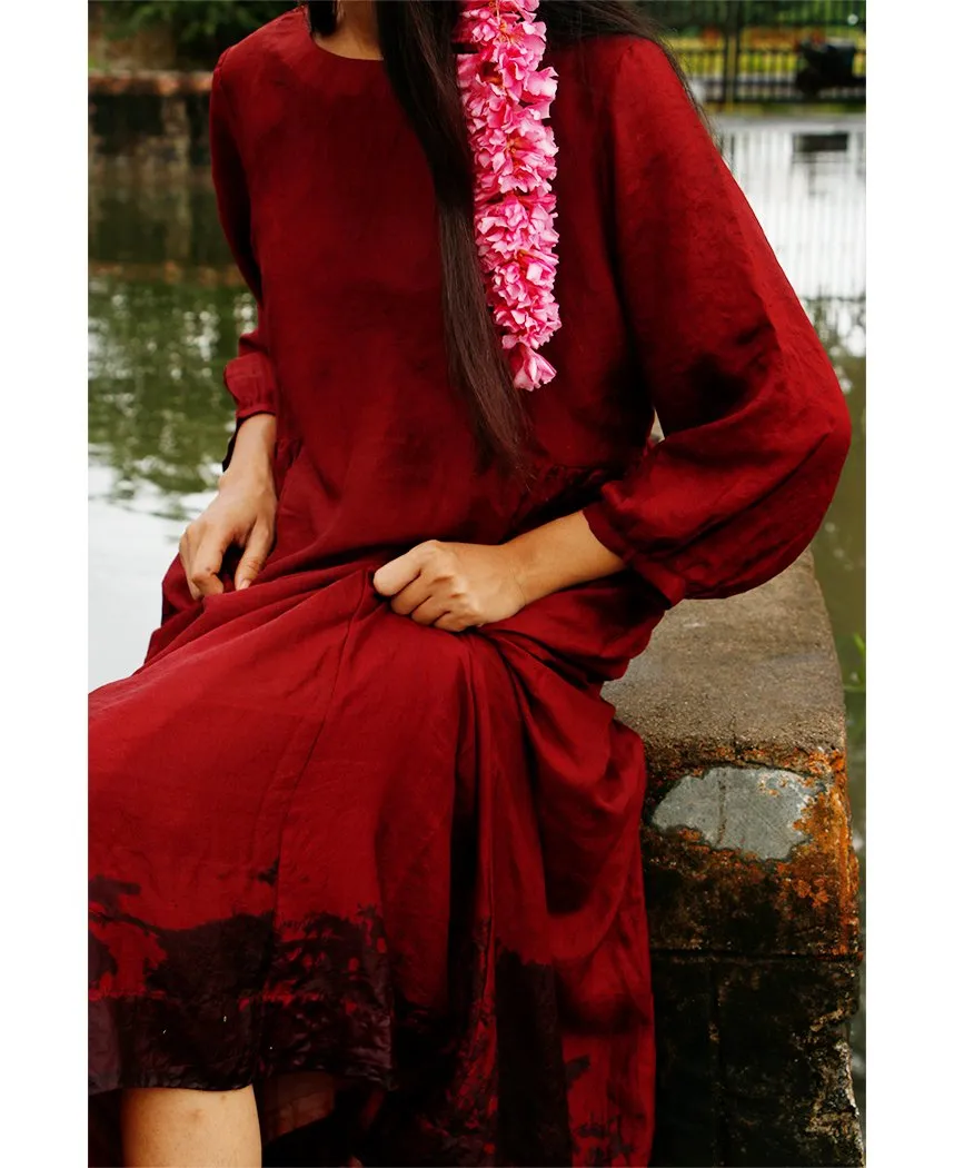 Merlot Flare Dress