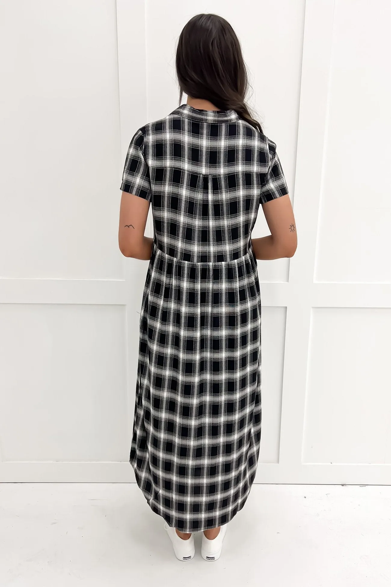 Miami Check Midi Dress Check