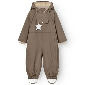 Mini A ture Morel grey Wisti Fleece Snowsuit
