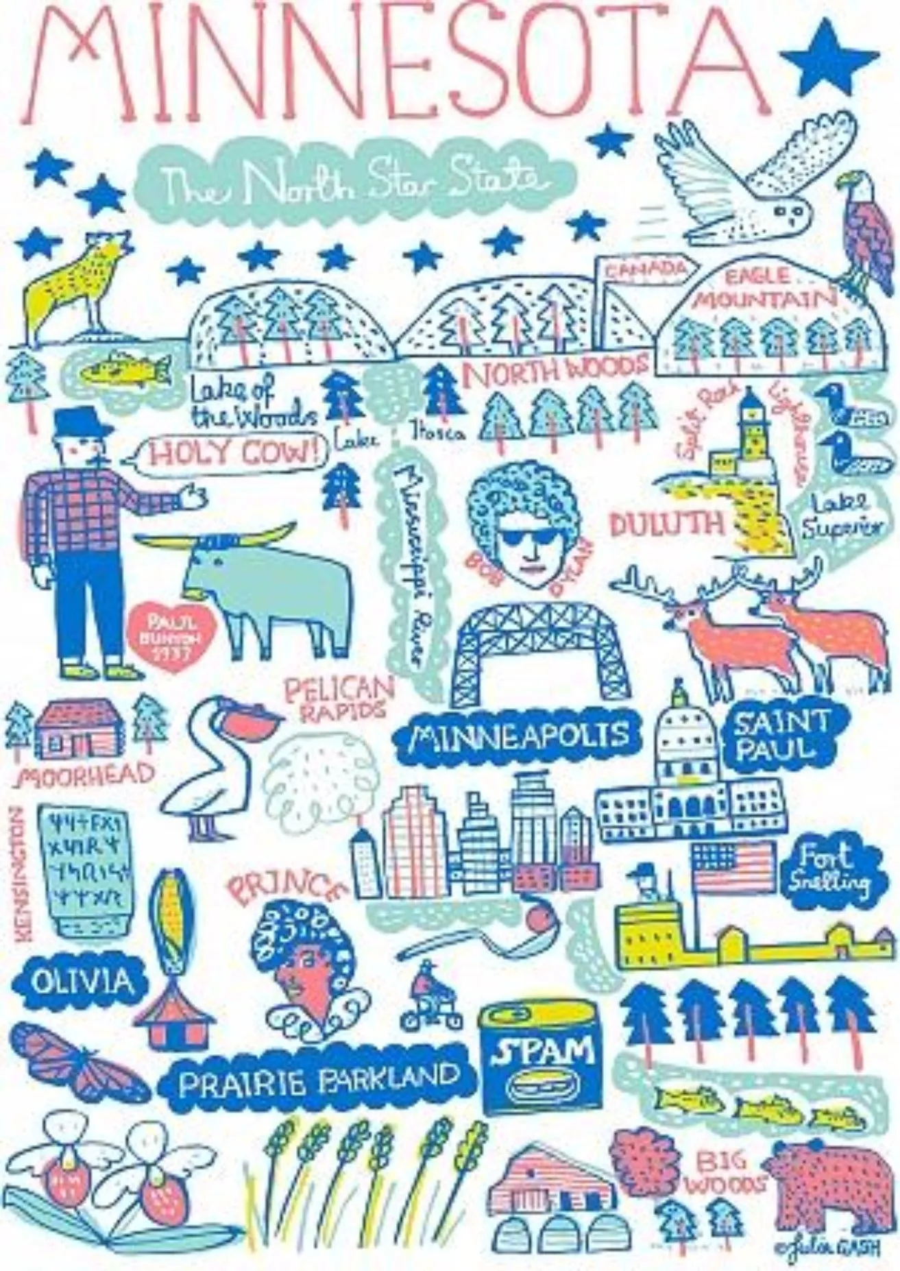 Minnesota Art Print