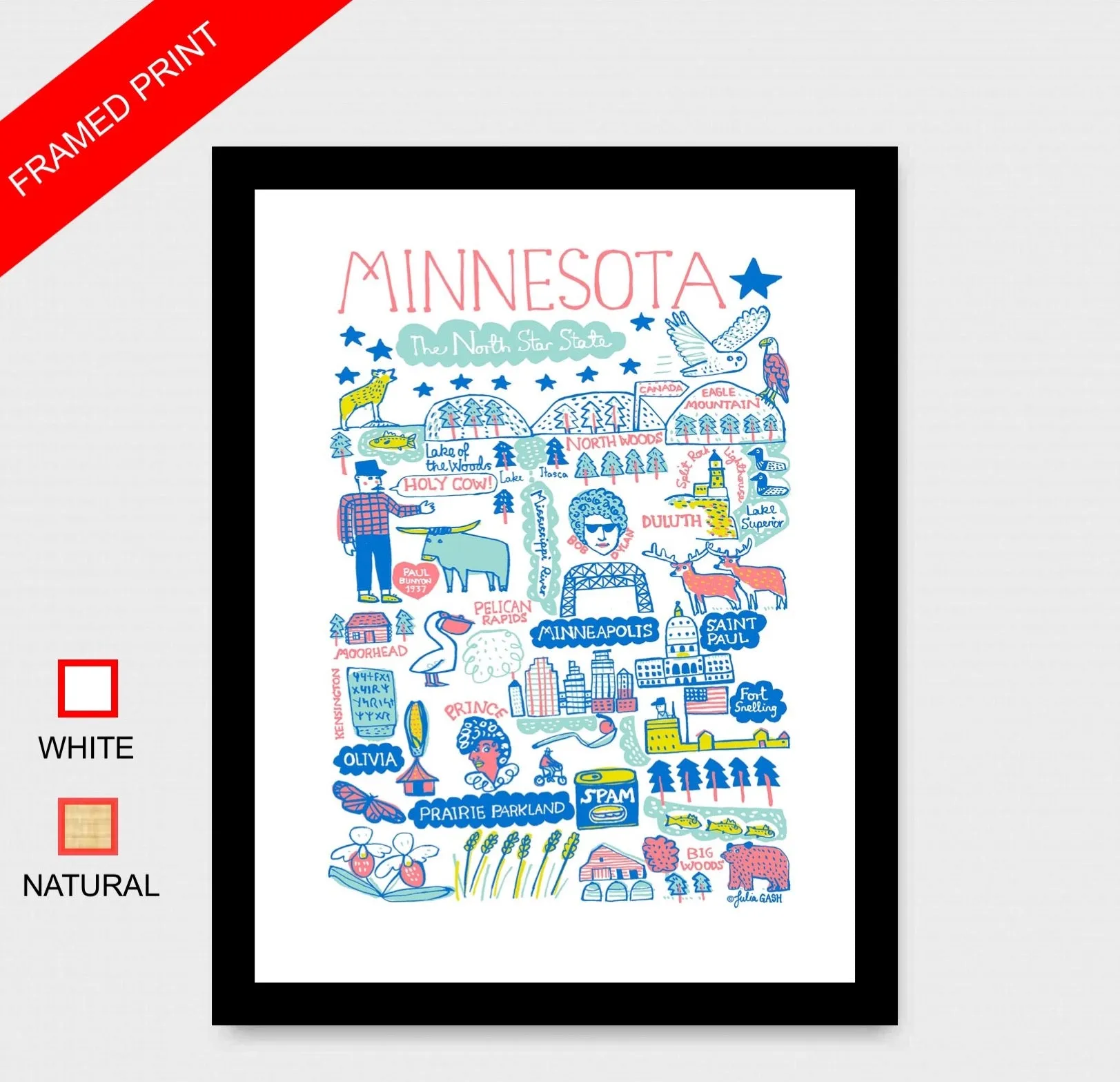 Minnesota Art Print