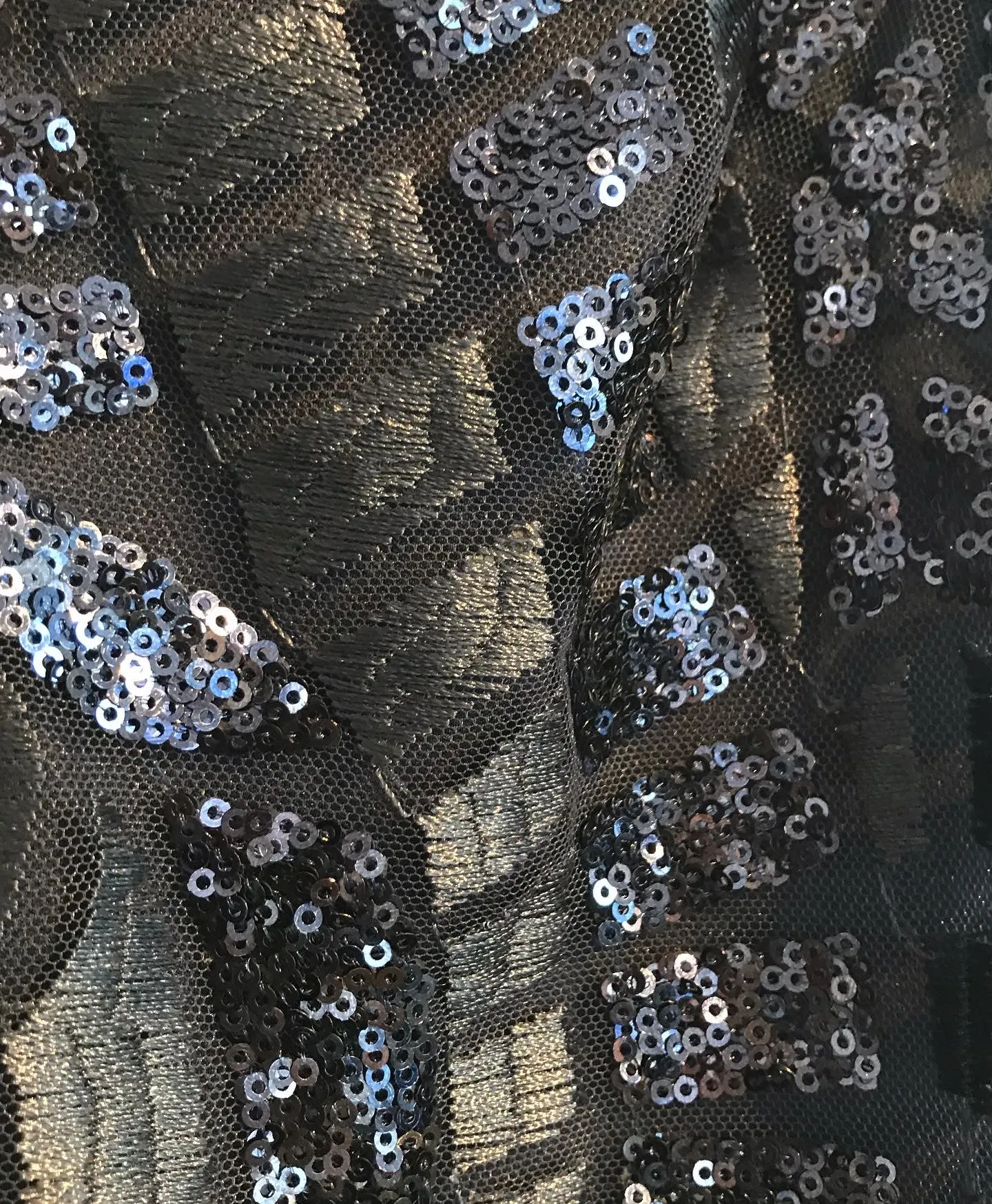 NICOLE MILLER Embroidered Sequin Embellished S’less Cocktail Dress