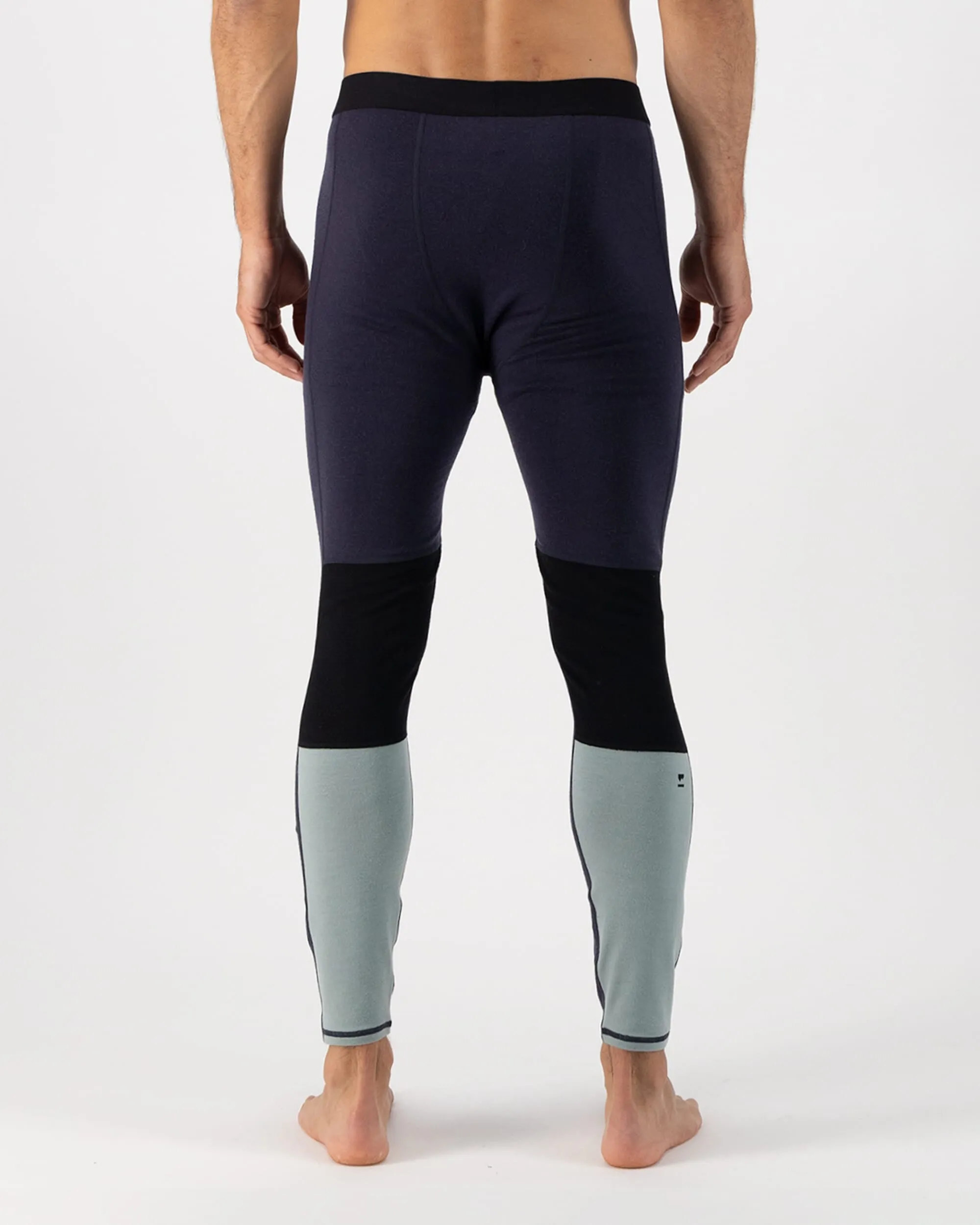 Olympus Merino Base Layer Legging - Dew / 9 Iron / Black