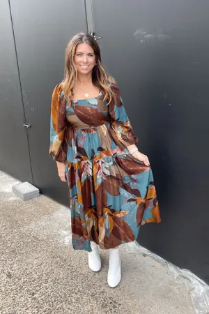 One In A Million Midi Dress-Teal