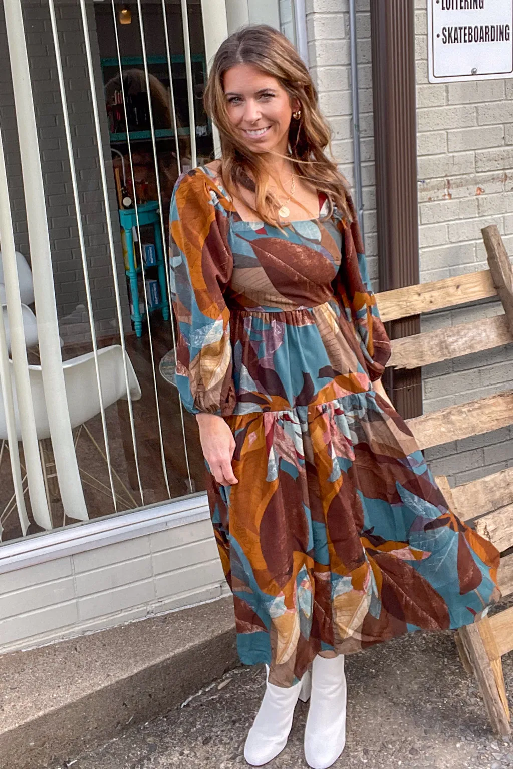 One In A Million Midi Dress-Teal