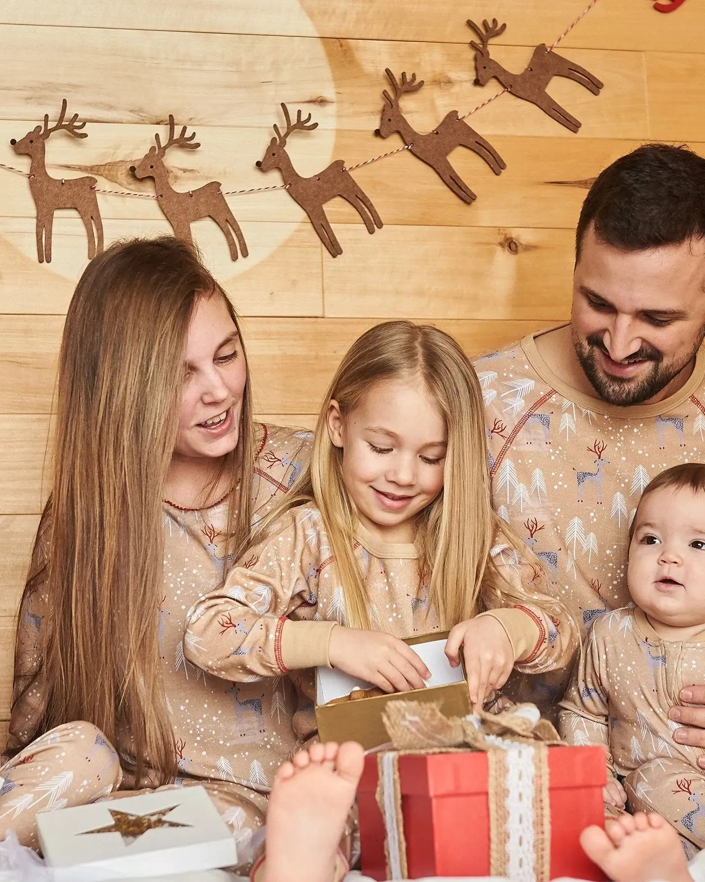 Organic Cotton Baby One Piece Family Christmas Pajama