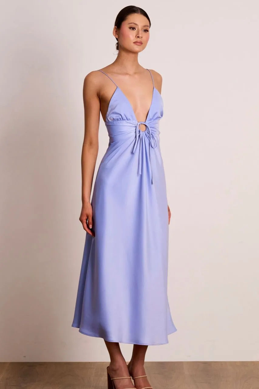 Pasduchas Luminous Slip Midi - Perriwinkle