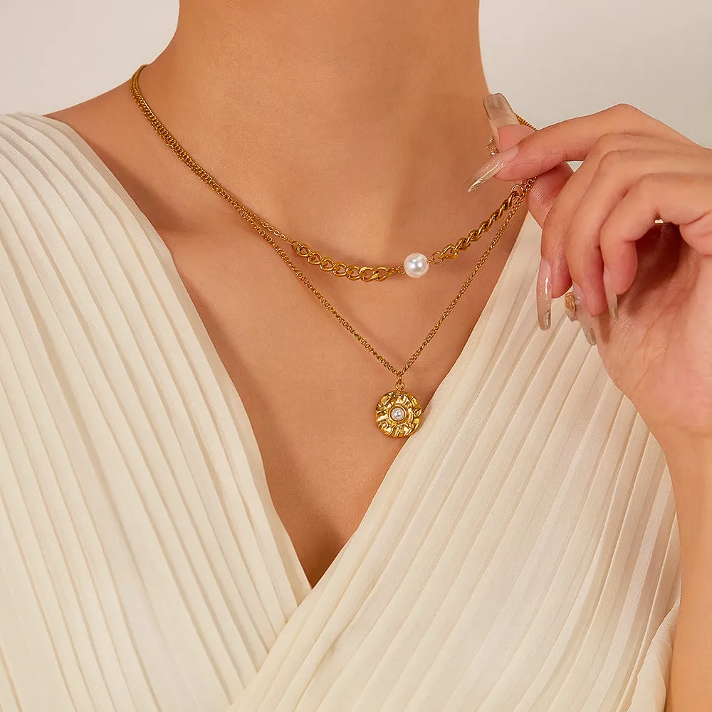 Personality Two layer Pendant Necklace