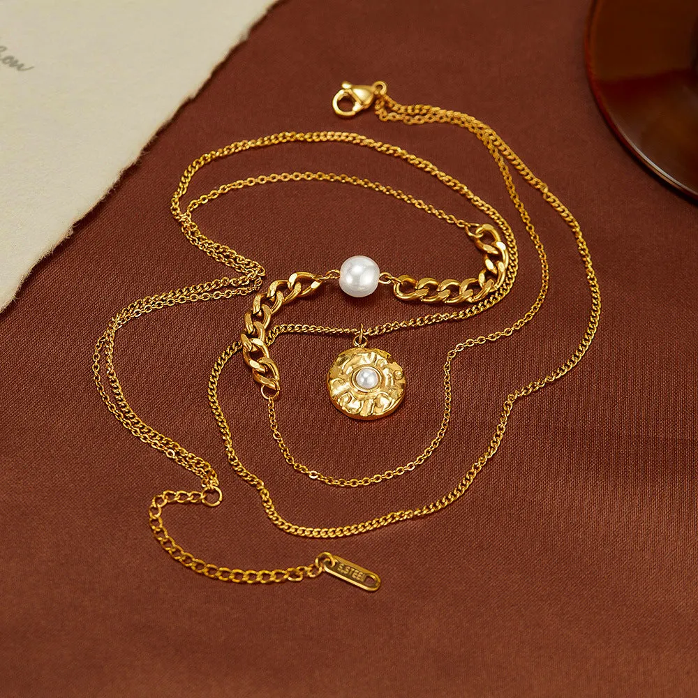 Personality Two layer Pendant Necklace