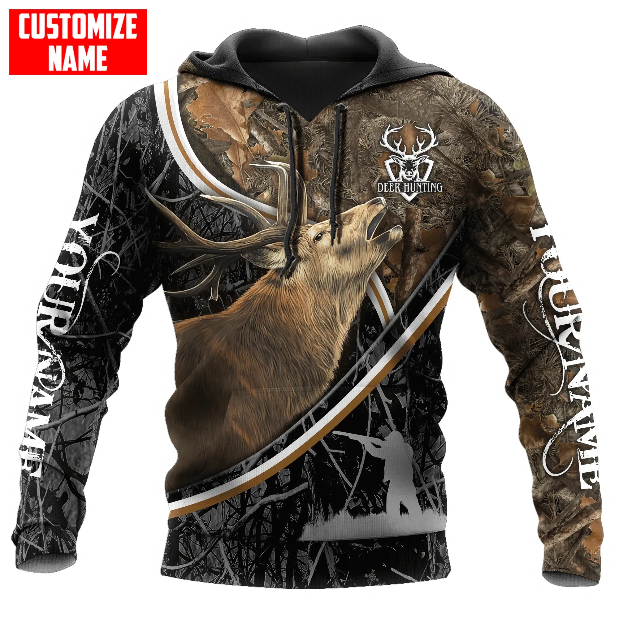 Personalized Deer Hunting Hoodie For Men And Women, Hunting Hoodie For Dad Husband, Hunter Gifts