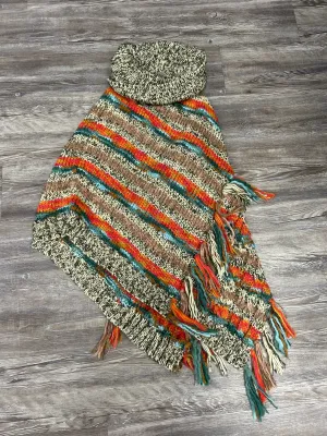 Poncho By Anthropologie In Multi-colored, Size: Osfm