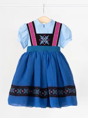 PREORDER - Blue Snowy Sister Dress