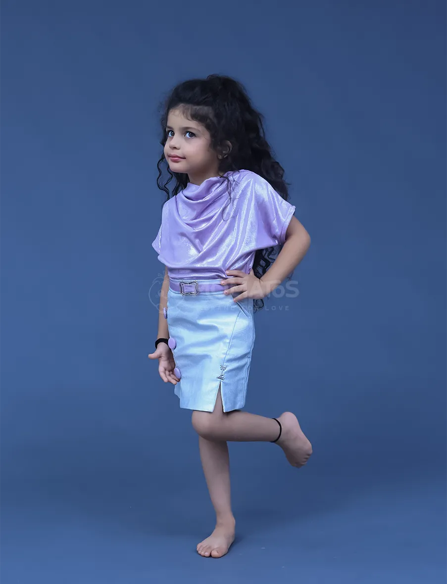 Purple Midi For Girl