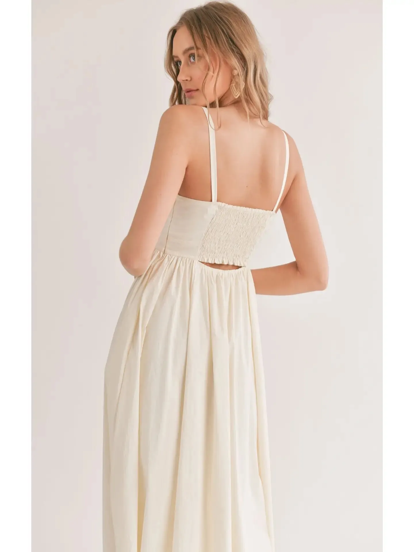 Shades On Front Cutout Midi Dress