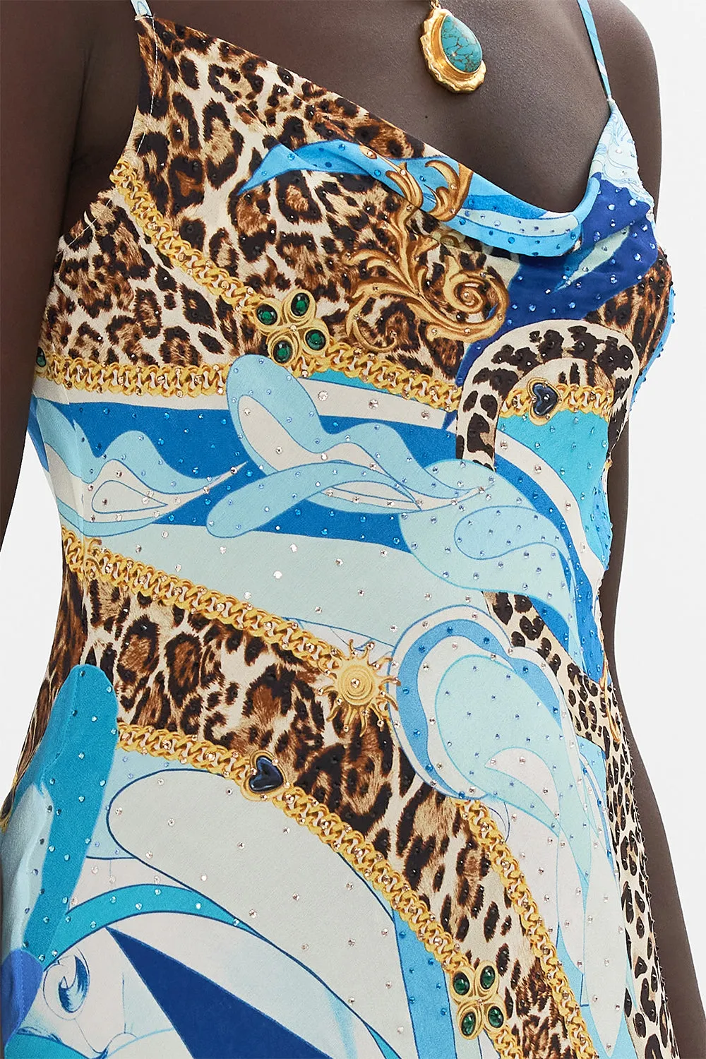 SHORT BIAS SLIP SKY CHEETAH