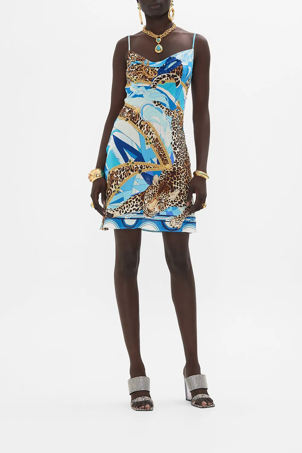 SHORT BIAS SLIP SKY CHEETAH