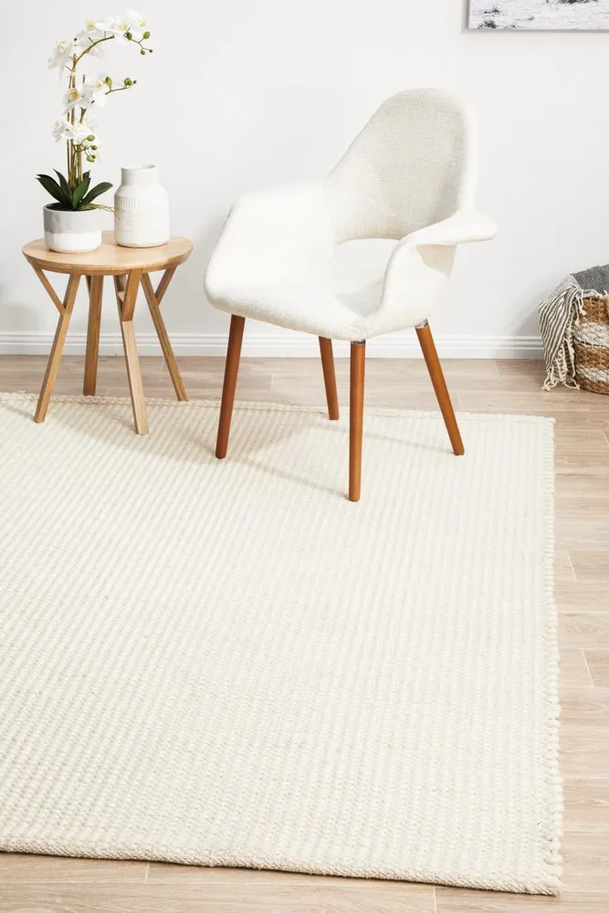 Skandi 300 Rug (White) by Rug Culture