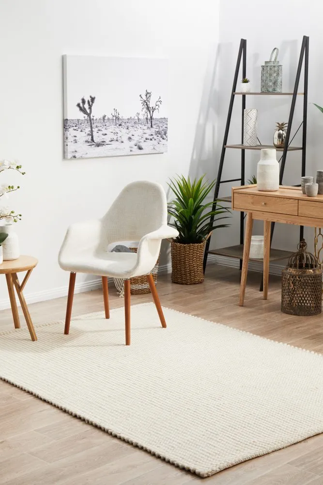 Skandi 300 Rug (White) by Rug Culture