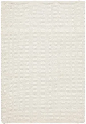 Skandi 300 White Handmade Wool Flat Weave Reversible Rug