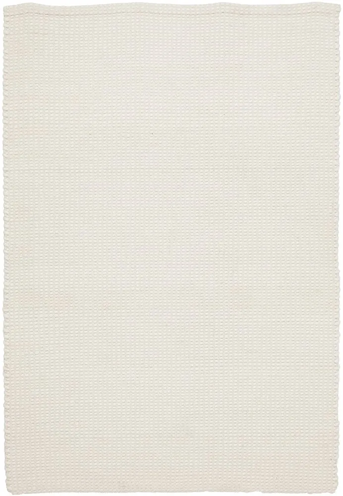 Skandi 300 White Handmade Wool Flat Weave Reversible Rug