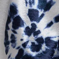 Sleeveless Tie Dye Print Satin Slip Dress