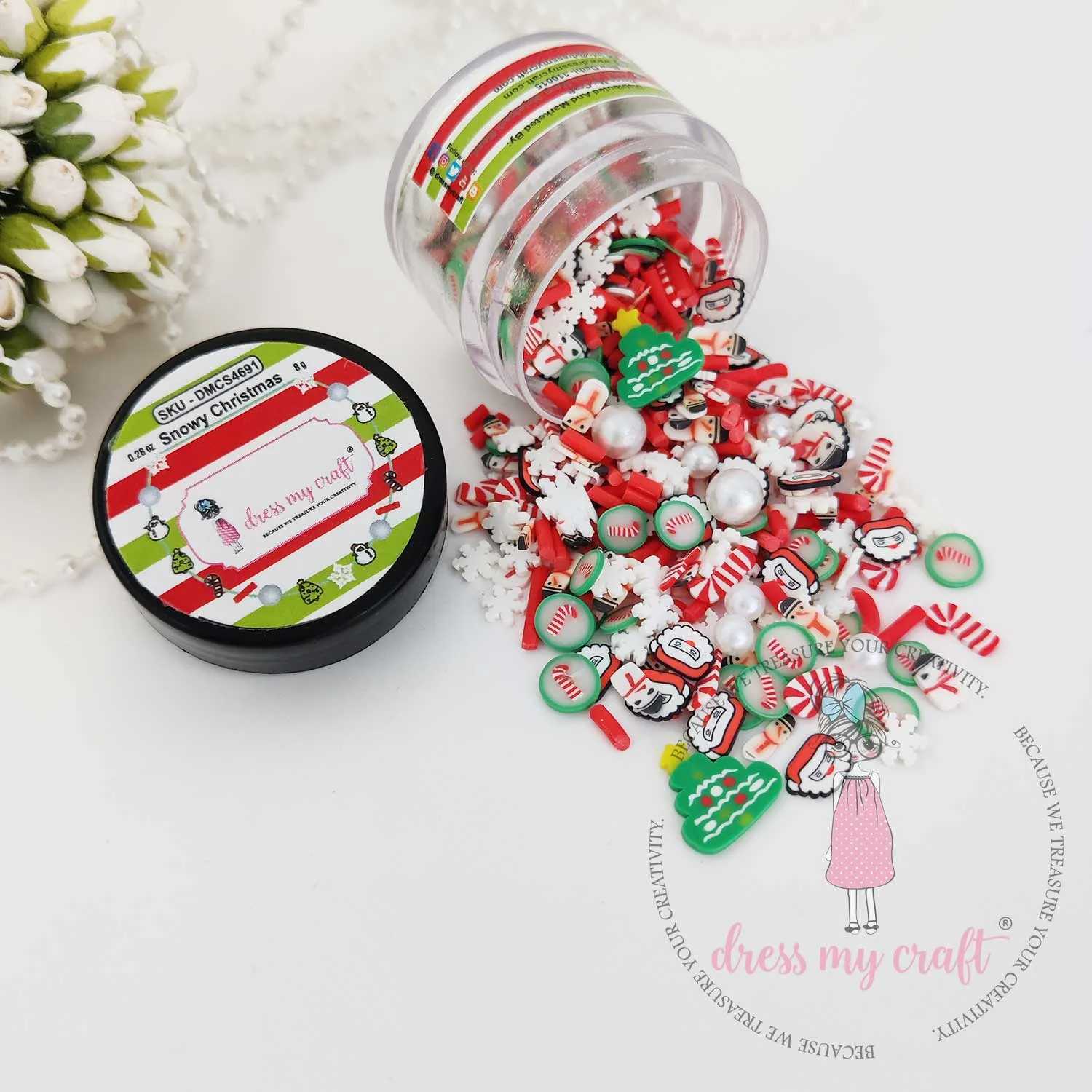 Snowy Christmas Slices - 8gm