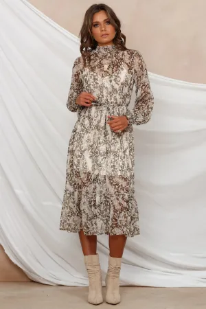 Summer Soul Midi Dress Leopard