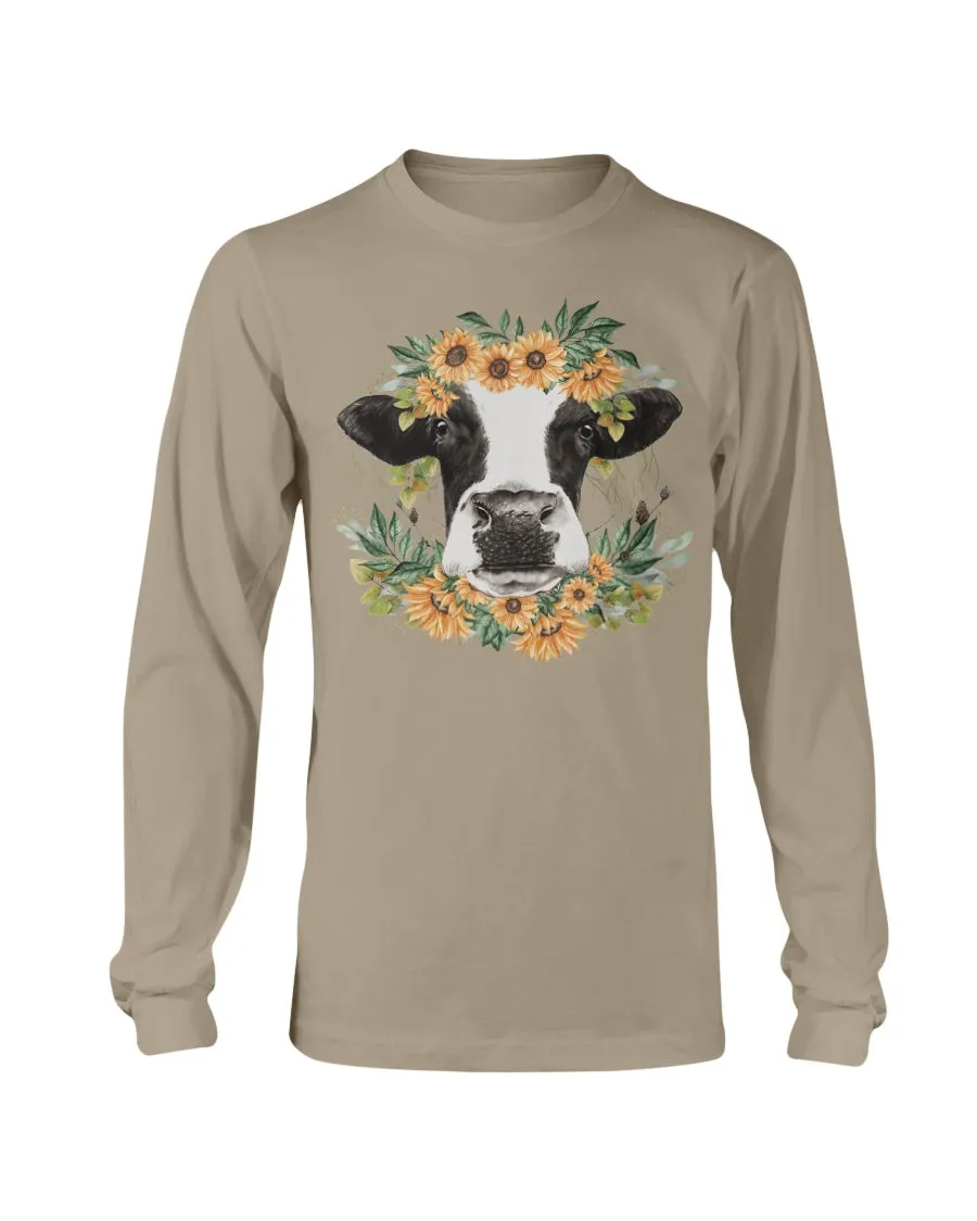 Sunflower cow Long Sleeve
