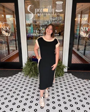 Susannah Midi Dress - Black