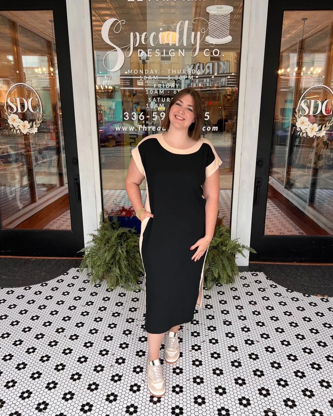 Susannah Midi Dress - Black