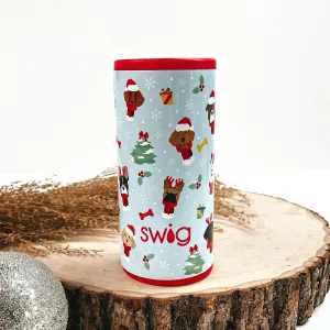 Swig | Santa Paws 12 oz Skinny Can Cooler